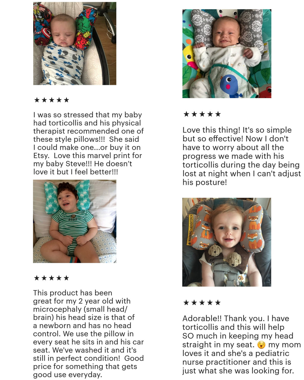 Head Support Torticollis, Unique Baby Show Gifts